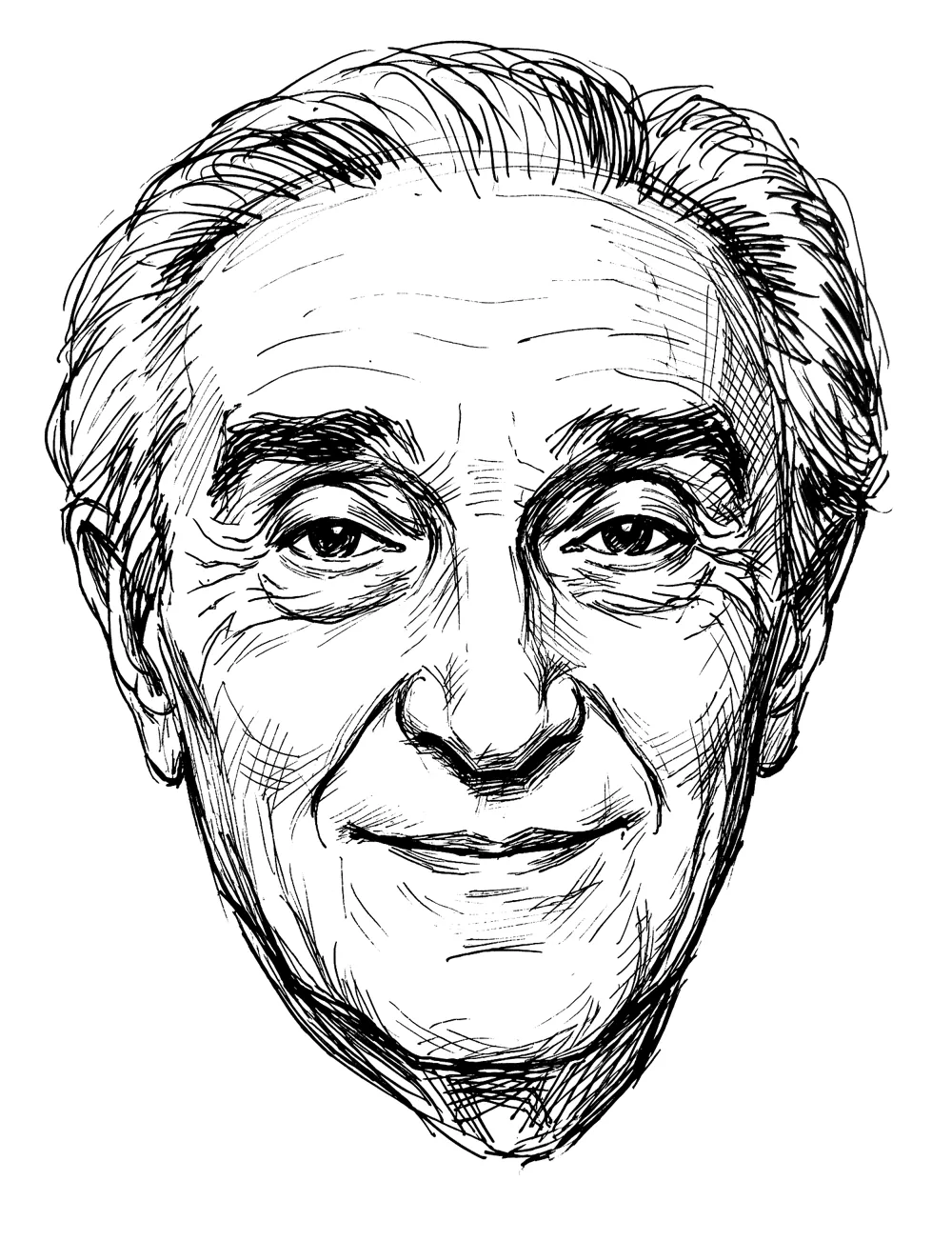 Retrato a tinta del Dr. Jorge Homez Chacín